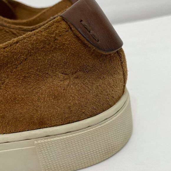 Men’s Frye Gabe Gorge Oxford Slip On Suede Sneakers in Copper main image 7